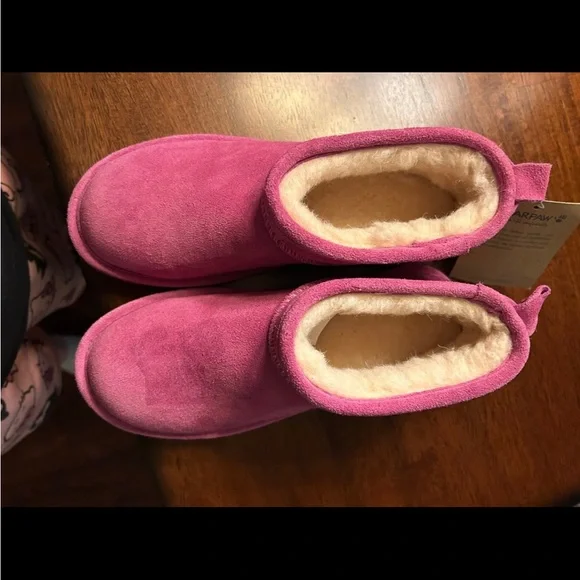 Bearpaw Light purple-pinkish Shorty Suede Boots - Picture 3 of 6